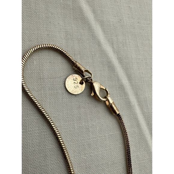 Turquoise Cross Necklace Pendant Large Sterling Silver Southwestern 14 gr - Picture 5 of 9